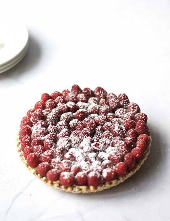 Afbeelding van Framboos vlaai feuilleté