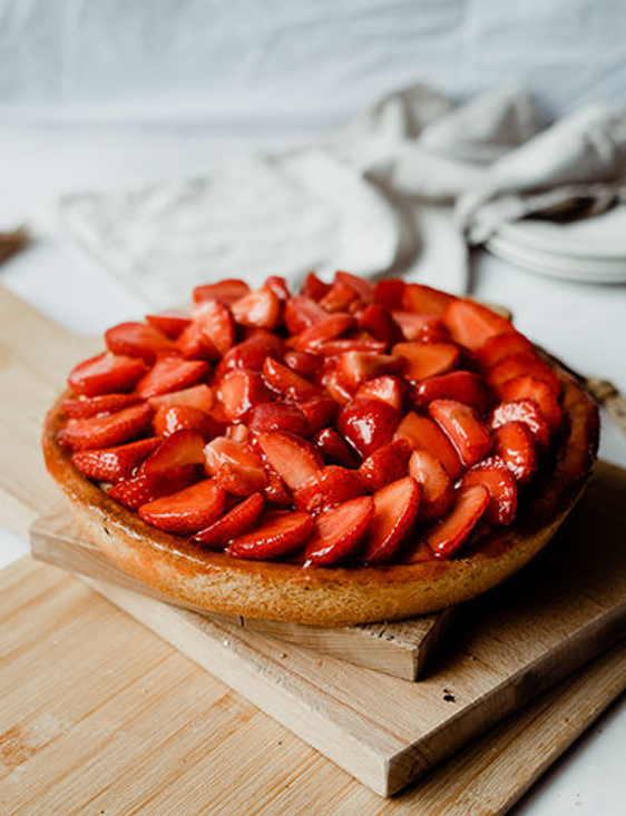 Afbeelding van Aardbei vlaai gistdeeg