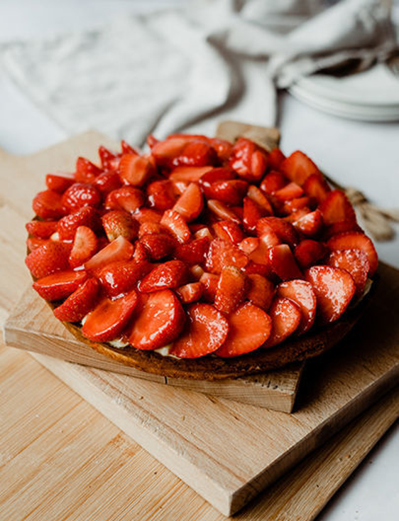 Afbeelding van Aardbeien vlaai hardewener